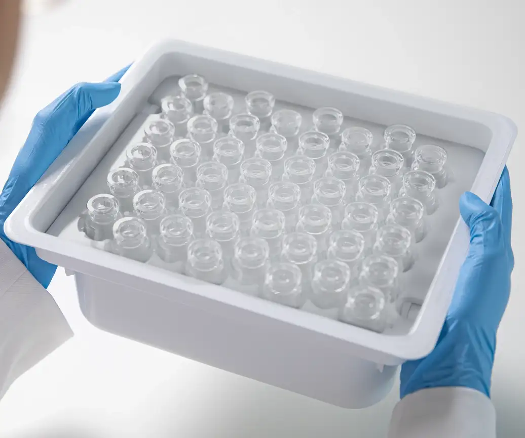 Sterilized vials