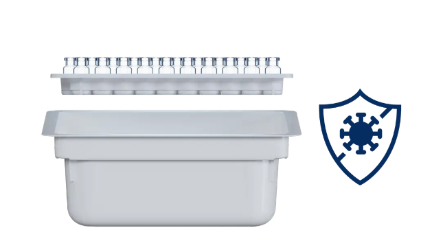 Sterilized vials