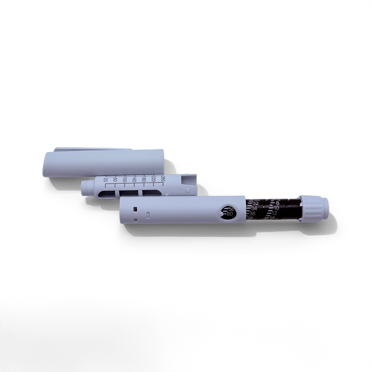 Disposable plastic injection pen